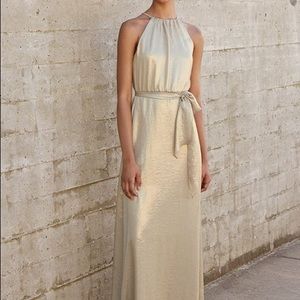 Amsale Rose Gold Formal Gown